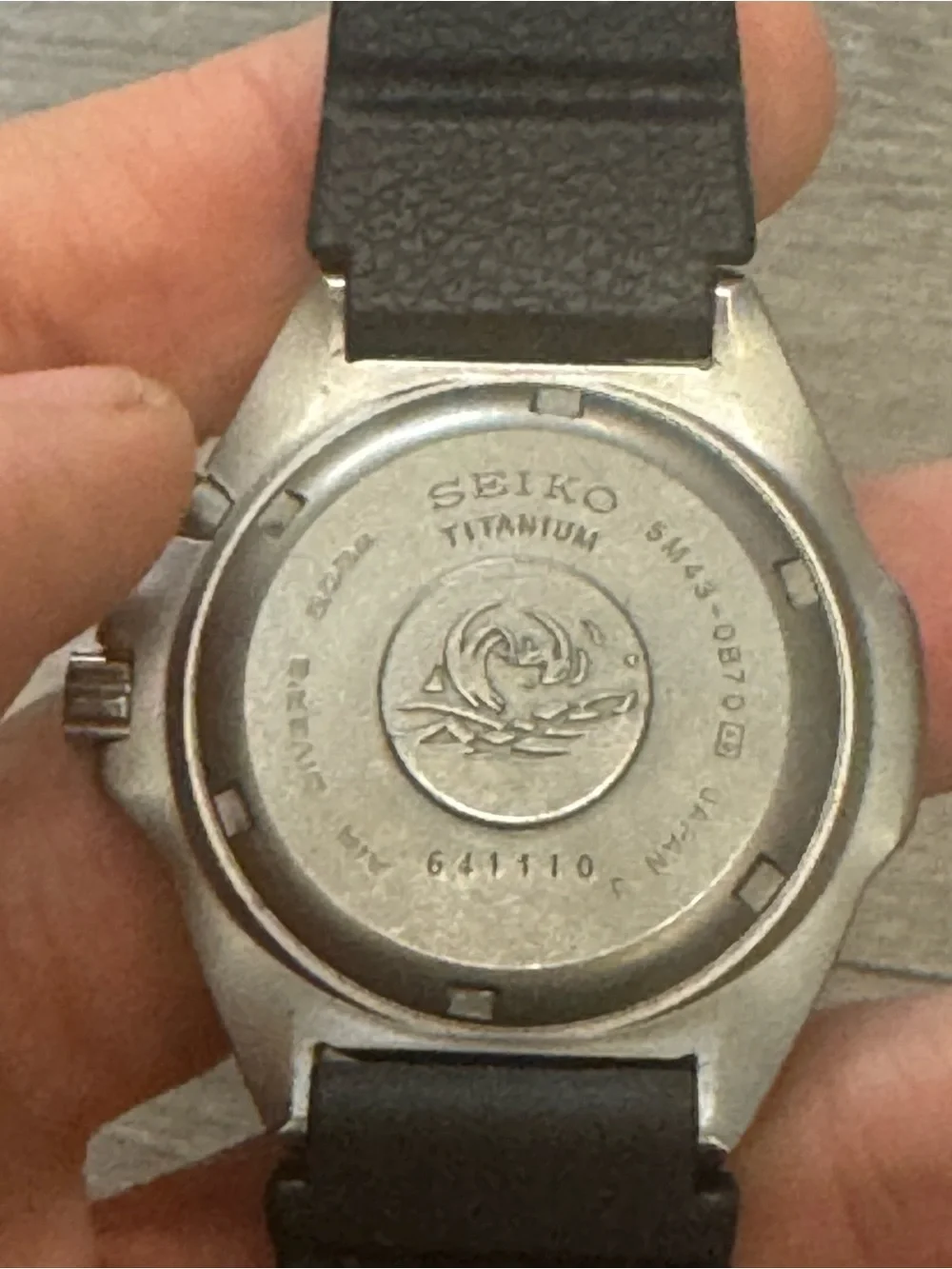 Seiko Rare Gray Ghost Titanium AGS Watch